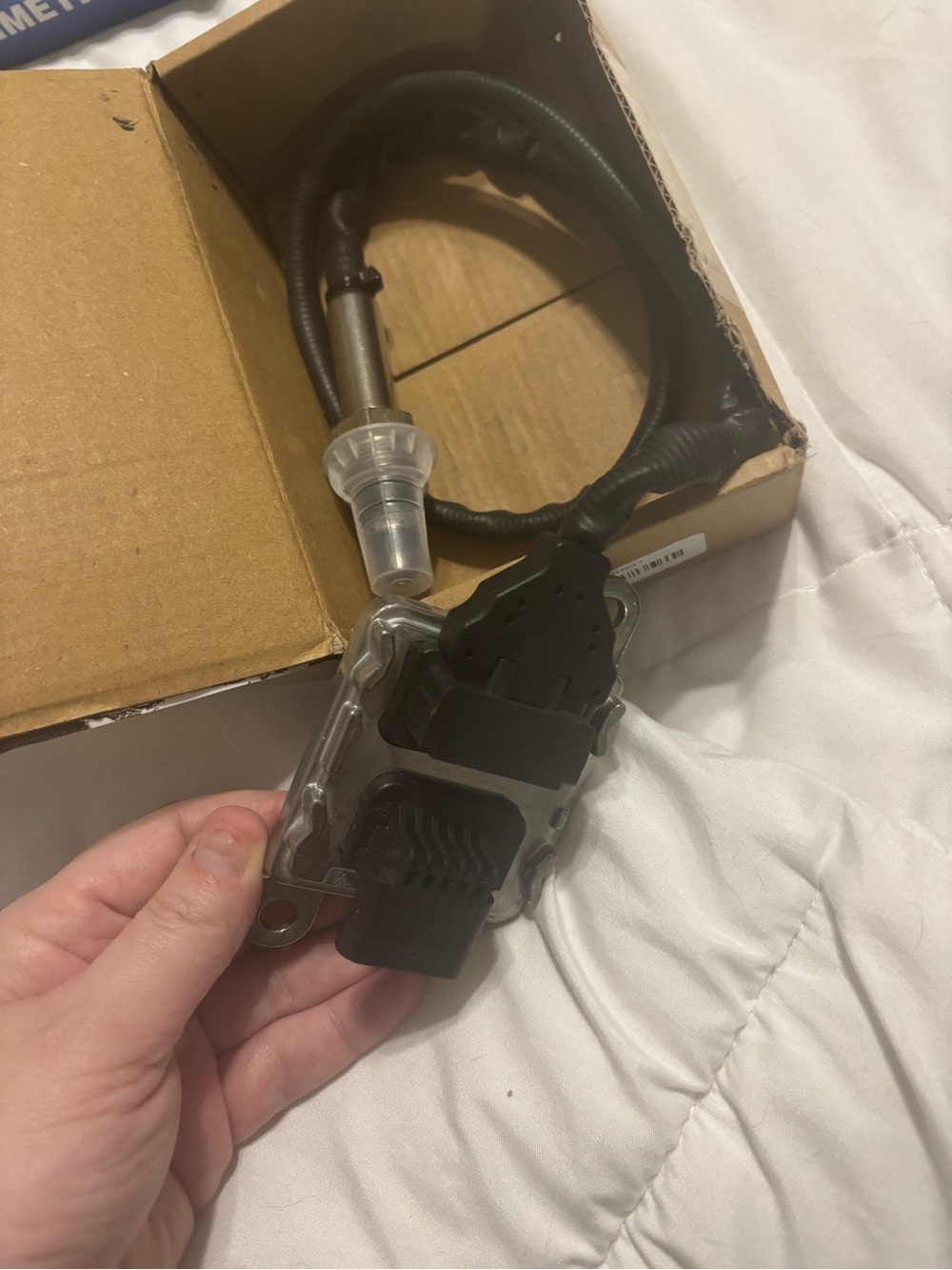 Automotive Oxygen Sensor with Wiring Connector - Black and Silver